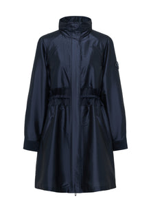 Triacetate Trench Coat | Navy