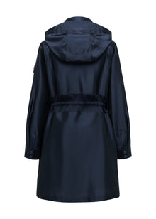 Triacetate Trench Coat | Navy