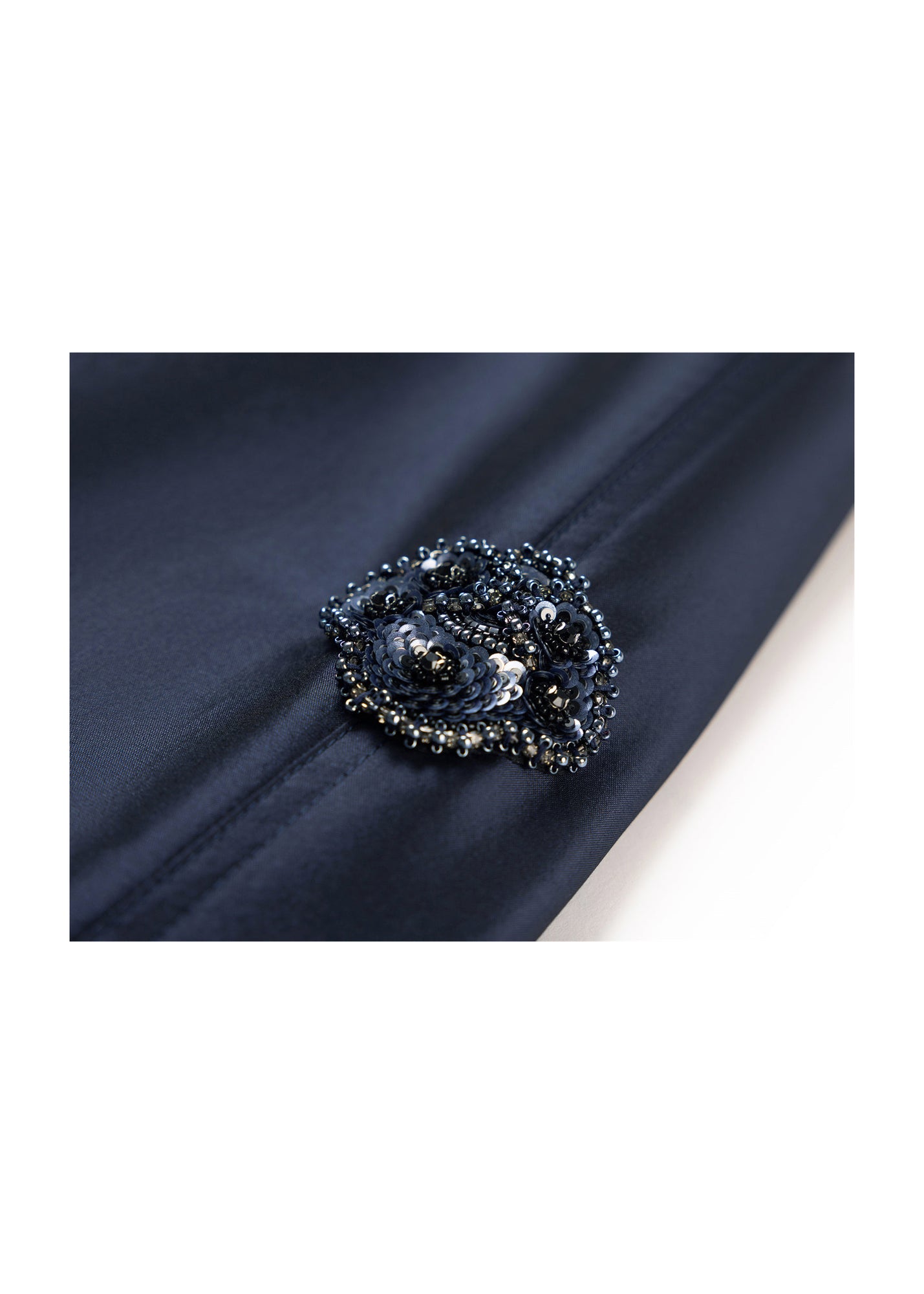 Triacetate Trench Coat | Navy