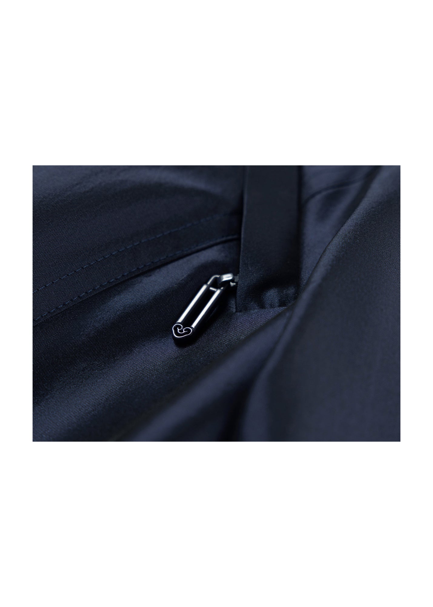Triacetate Trench Coat | Navy
