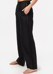 Akhila Wide Leg Pant | Black