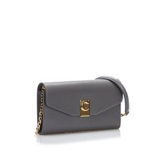 Céline Pre-Owned C Bag Wallet On Chain | Women | Gray x Dark Gray