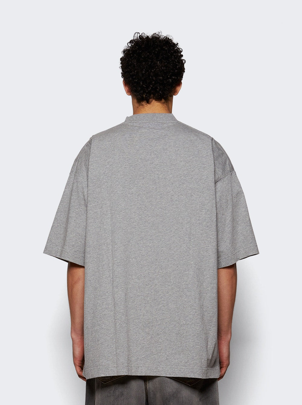 Men | VETEMENTS | I'm A Towel Oversized Tee Melange | Grey