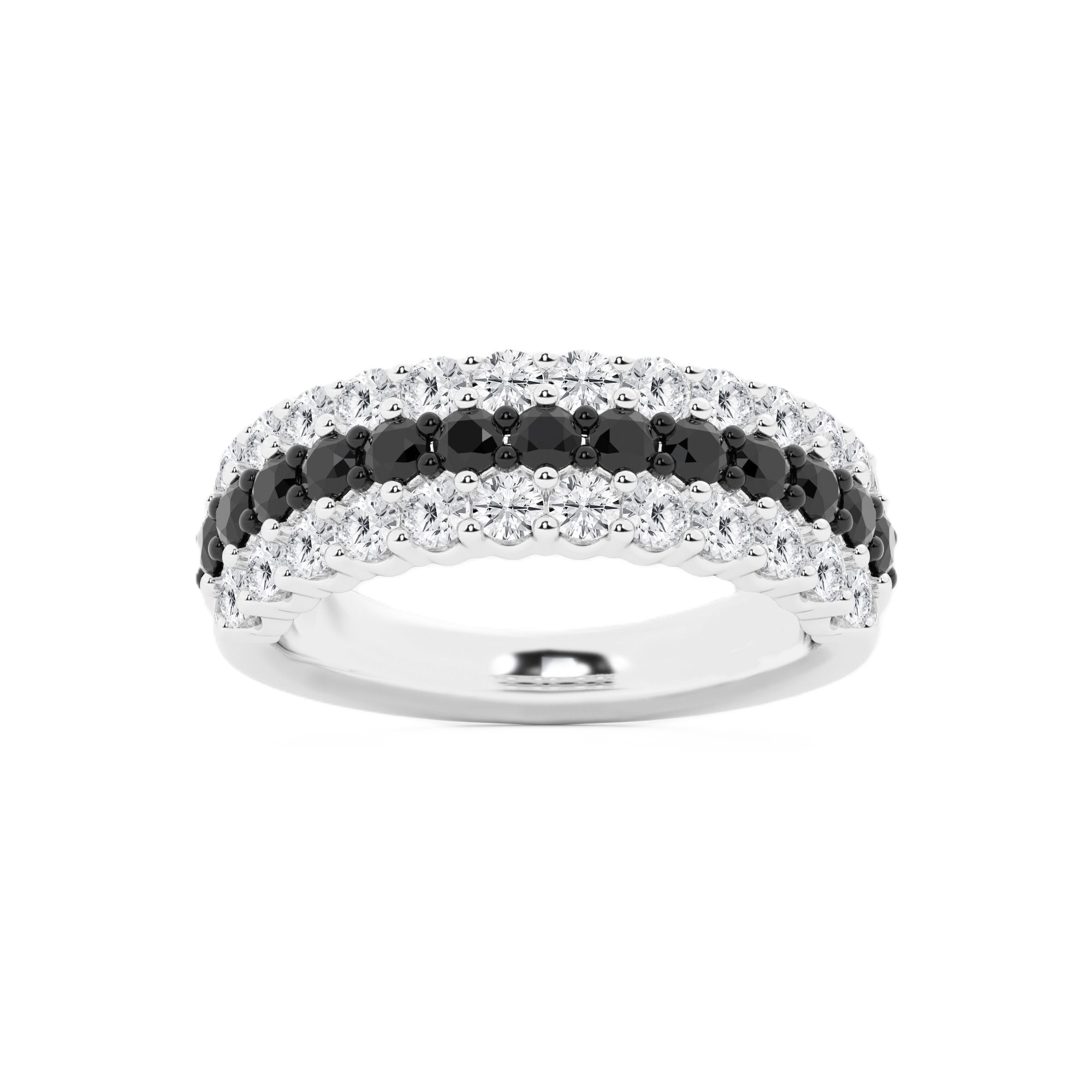 2.00 CT Round Lab-Grown Diamond | Wedding Band Ring | 925 Sterling Silver | G Color | SI Clarity
