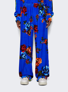 Men | VETEMENTS | Velvet Flower Lounge Pants | Blue