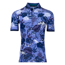 Men | Floral Wolf Jungle Polo | Iz