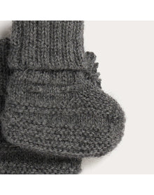 Unisex | Telse Baby Booties | Medium Heathered Gray