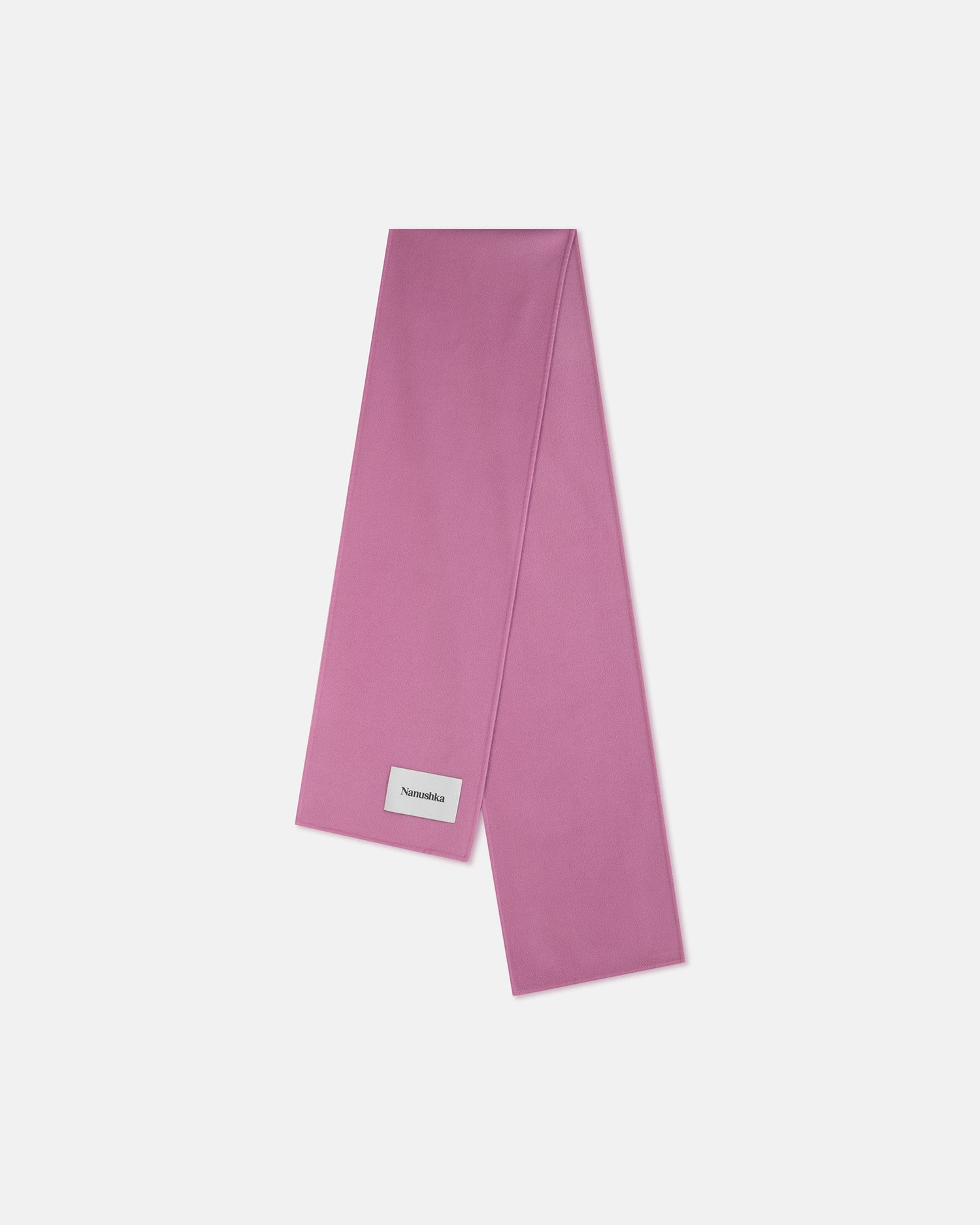 Unisex | Fluff Double Wool And Silk Scarf | Pink