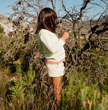 Organic Knit Cardigan | Light Green