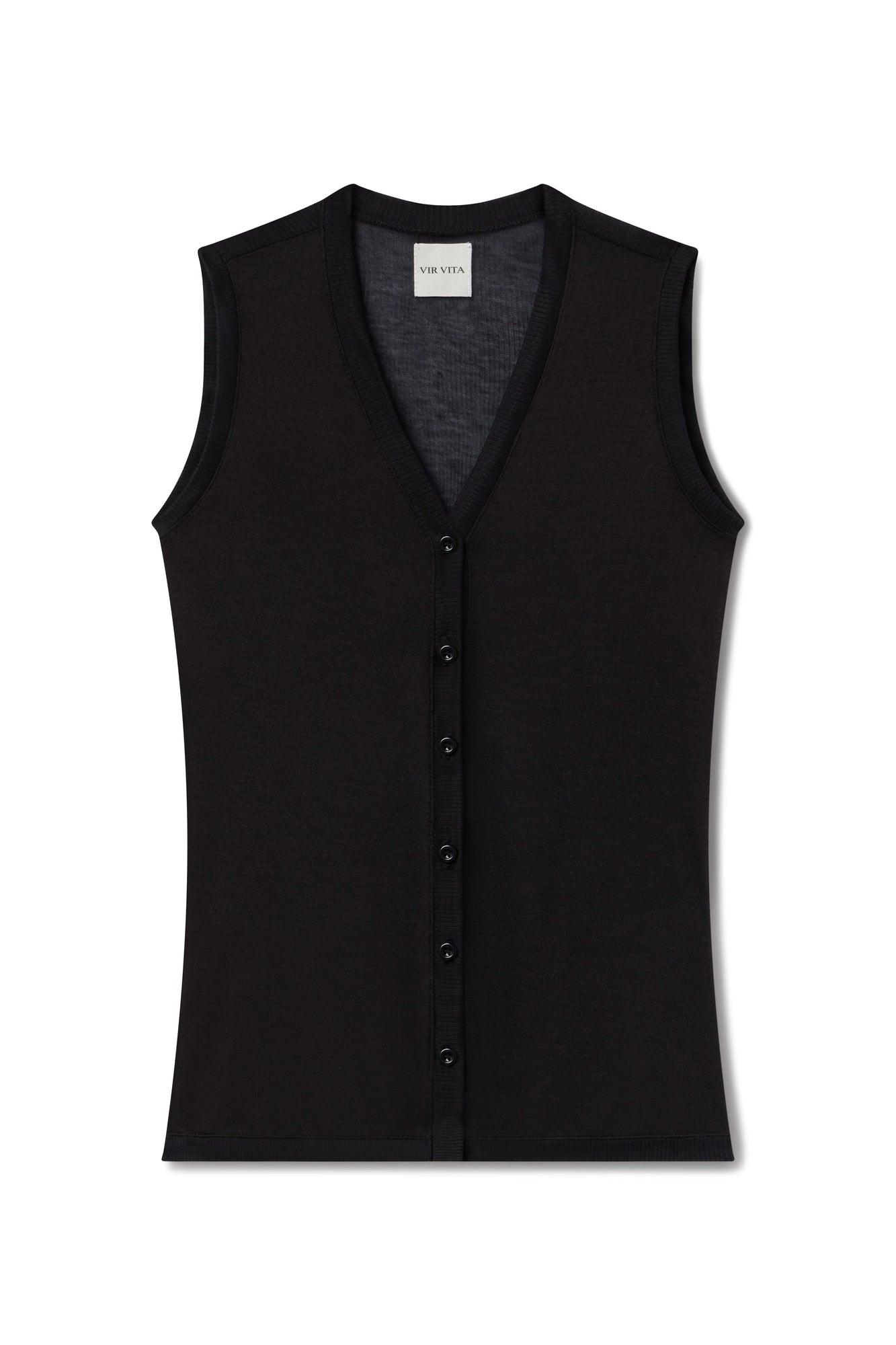 Seraphine Vest Modal Silk | Black