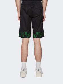 Men | VEERT | Heart Embroidered Shorts | Black