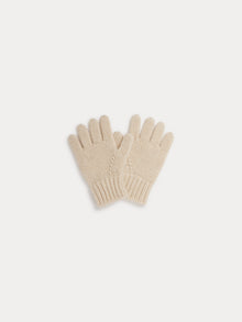 Girl | Birk Ribbed Gloves | Natural