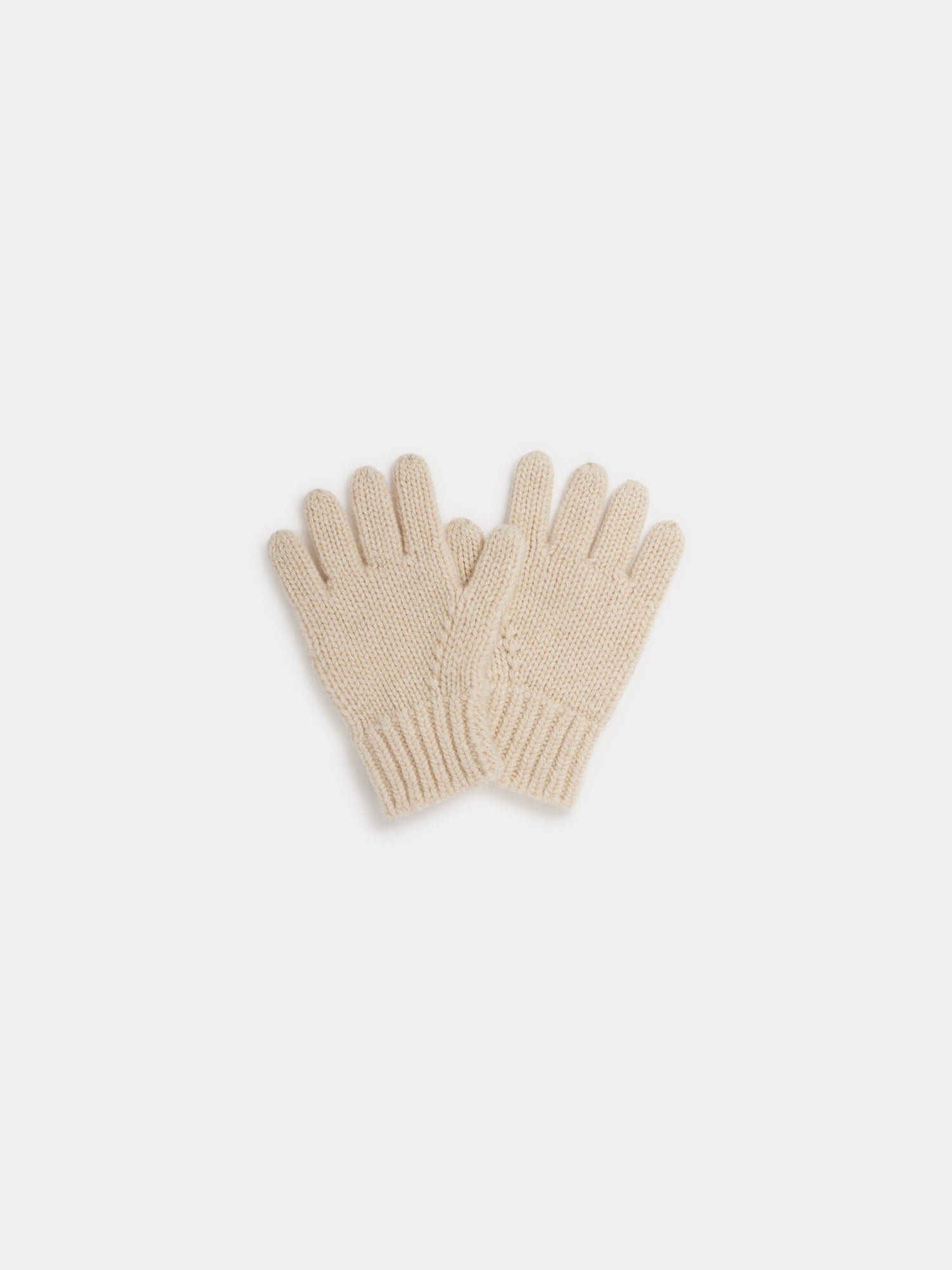 Girl | Birk Ribbed Gloves | Natural