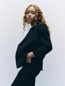 Girl | Bonpoint X Khaite Tammie Blazer | Ocean Black