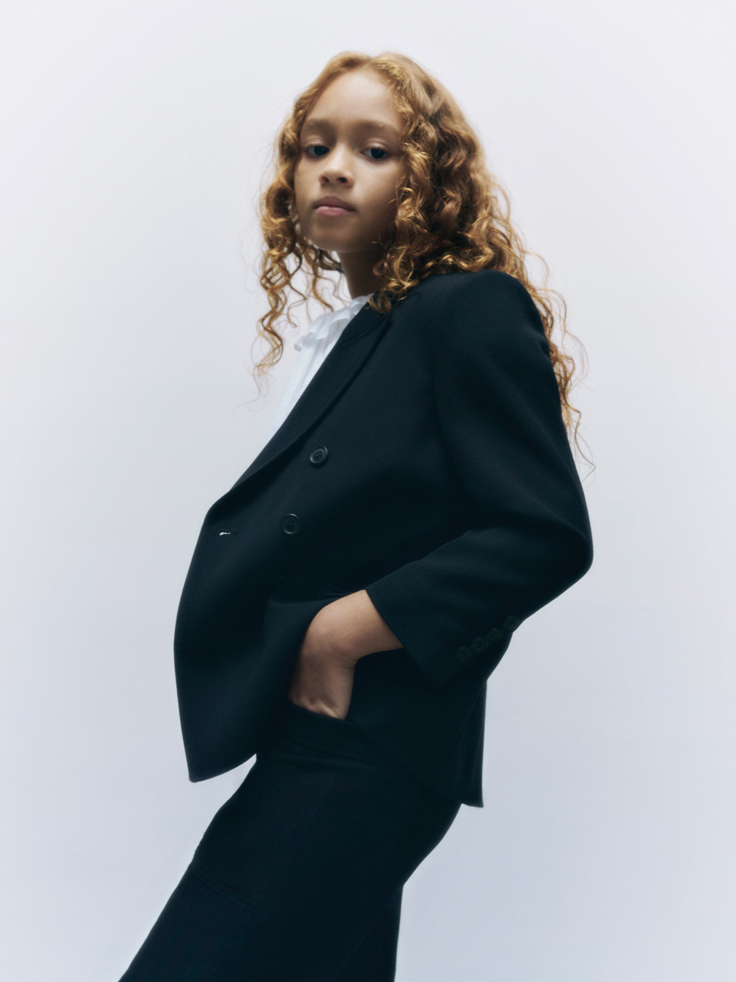 Girl | Bonpoint X Khaite Tammie Blazer | Ocean Black