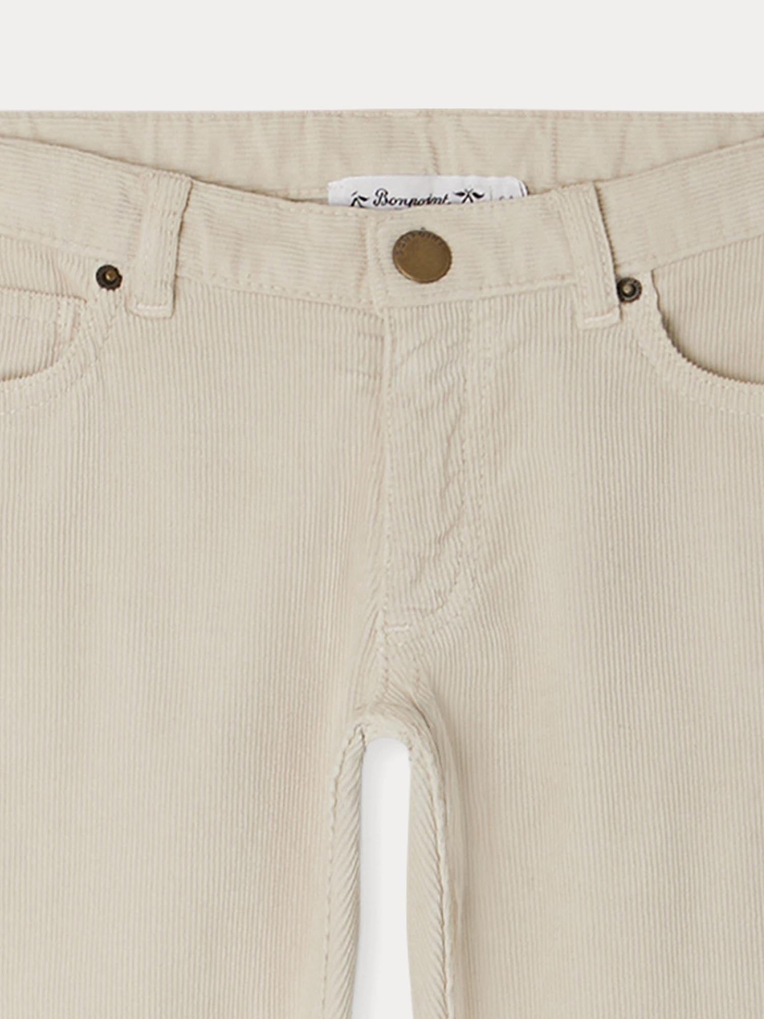 Boy | Dewey White Corduroy Pants | Natural
