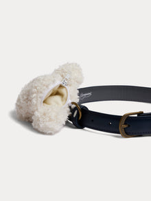 Girl | Guila Leather Belt | Navy