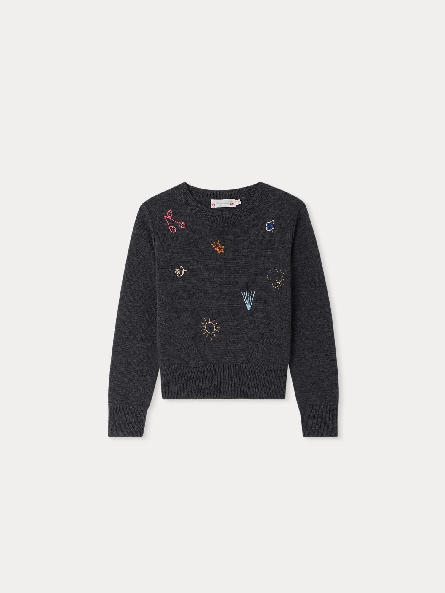 Girl | Giannette Wool Sweater | Medium Heathered Gray