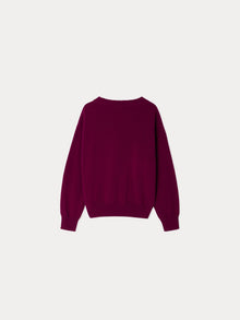 Girl | Anumati Purple Cashmere Sweater | Burgundy
