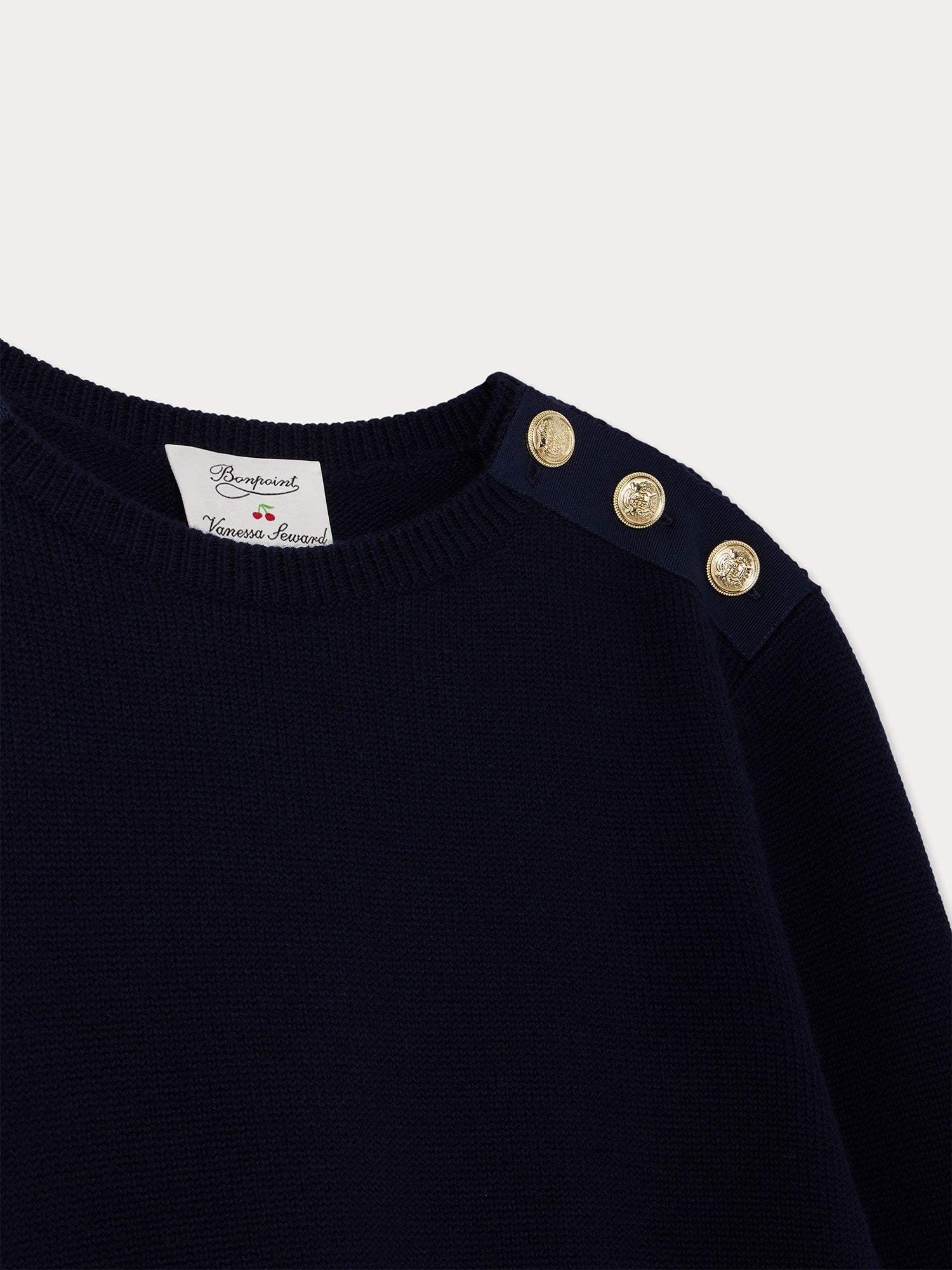 Women | Bonpoint X Vanessa Seward Guardino Wool Sweater | Ink