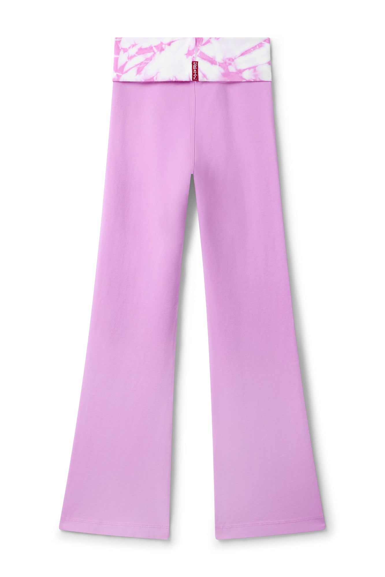 Kids | Kids Tie Dye Rolldown Bootleg Flare Pant | Violet/SVIOL