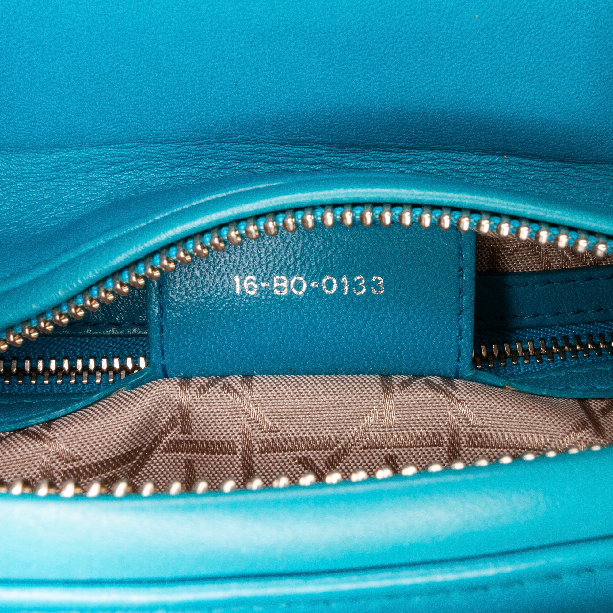 Dior Pre-Owned Medium Lambskin Cannage Lady Dior | Women | Blue x Turquoise