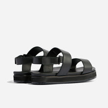 Go-To Flatform Sandal Black/Black Women's Leather Sandal Nisolo