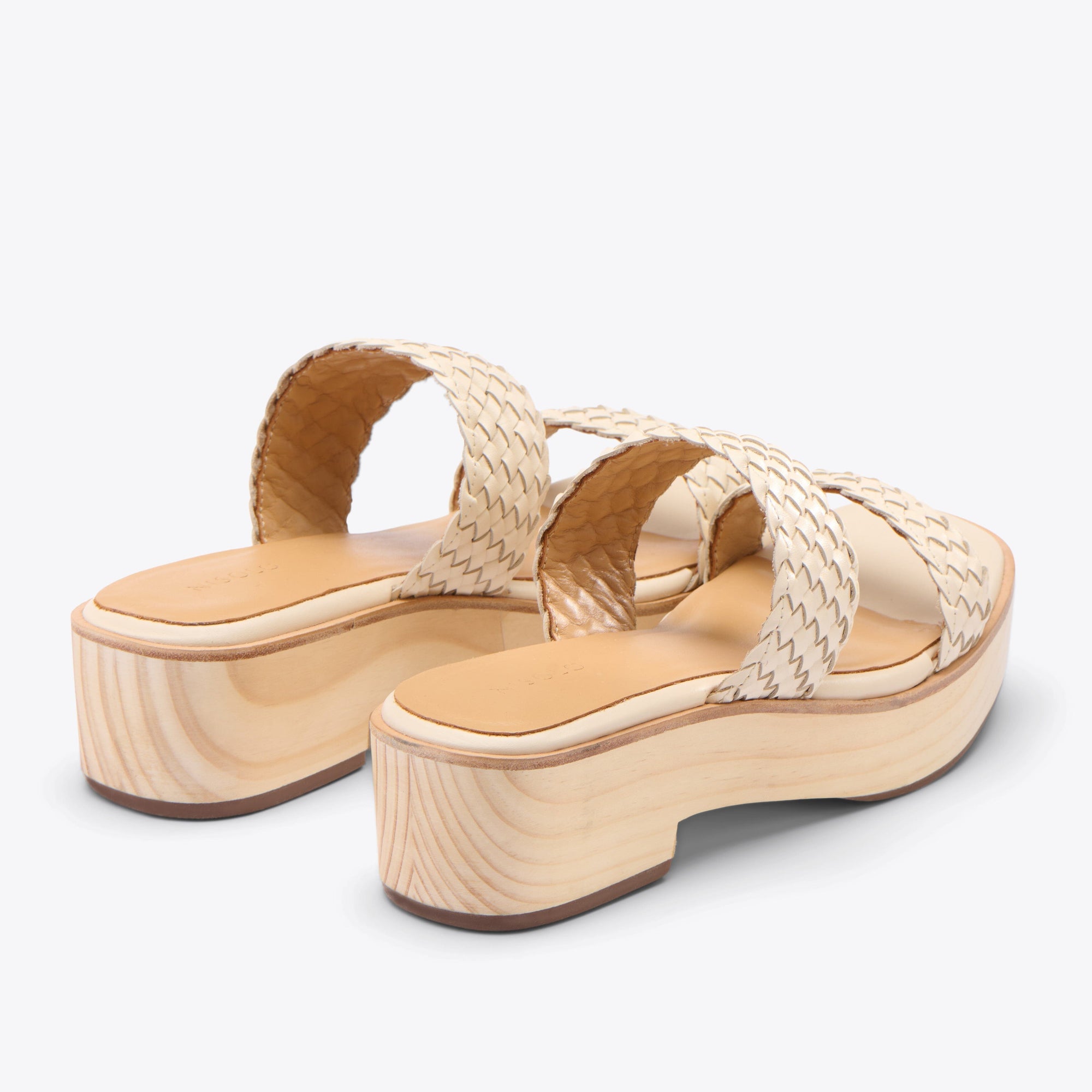 Ellie All-Day Woven Clog Bone Women's Leather Clog Nisolo