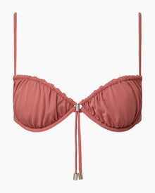 Womens | Rose Bikini Top | Clay Rose
