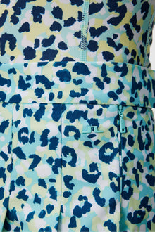 Women | Adina Print Skirt | Leopard Aruba Blue