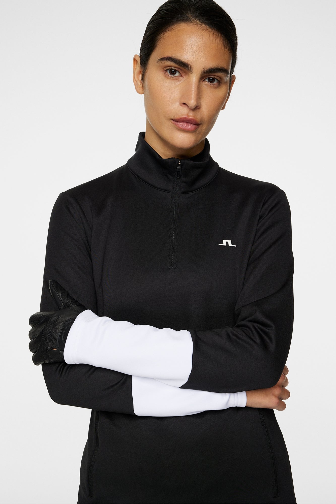 Women | Aerial Quarter Zip Mid Layer | Black