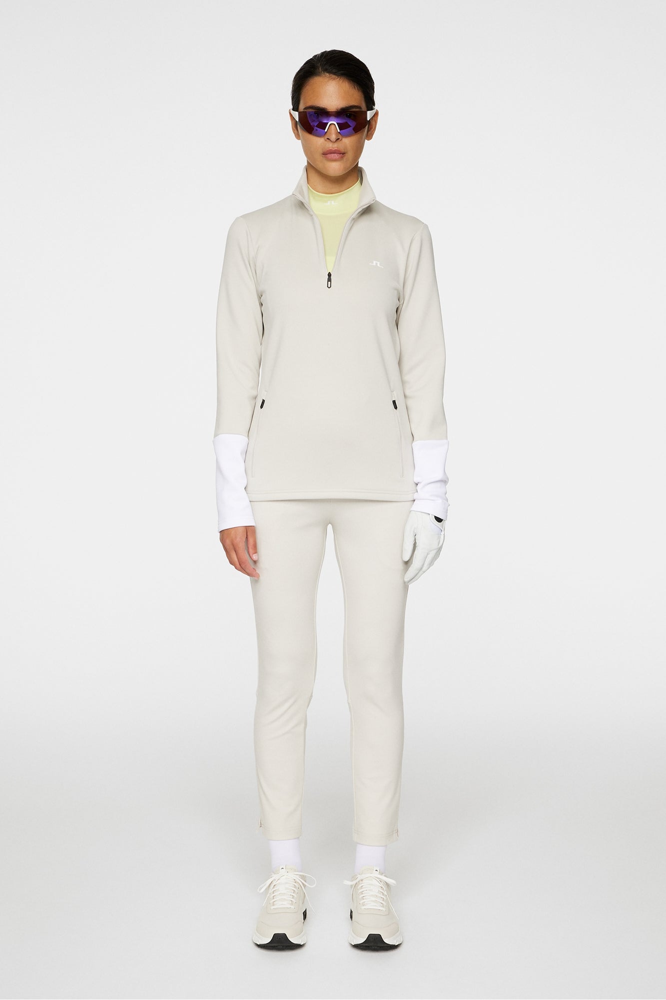 Women | Aerial Quarter Zip Mid Layer | Moonbeam