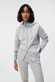 Women | Alpha Zip Hood | Light Grey Melange