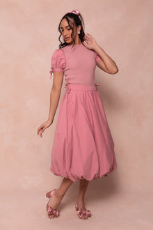 Women | Clo Bubble Midi Skirt | Pink