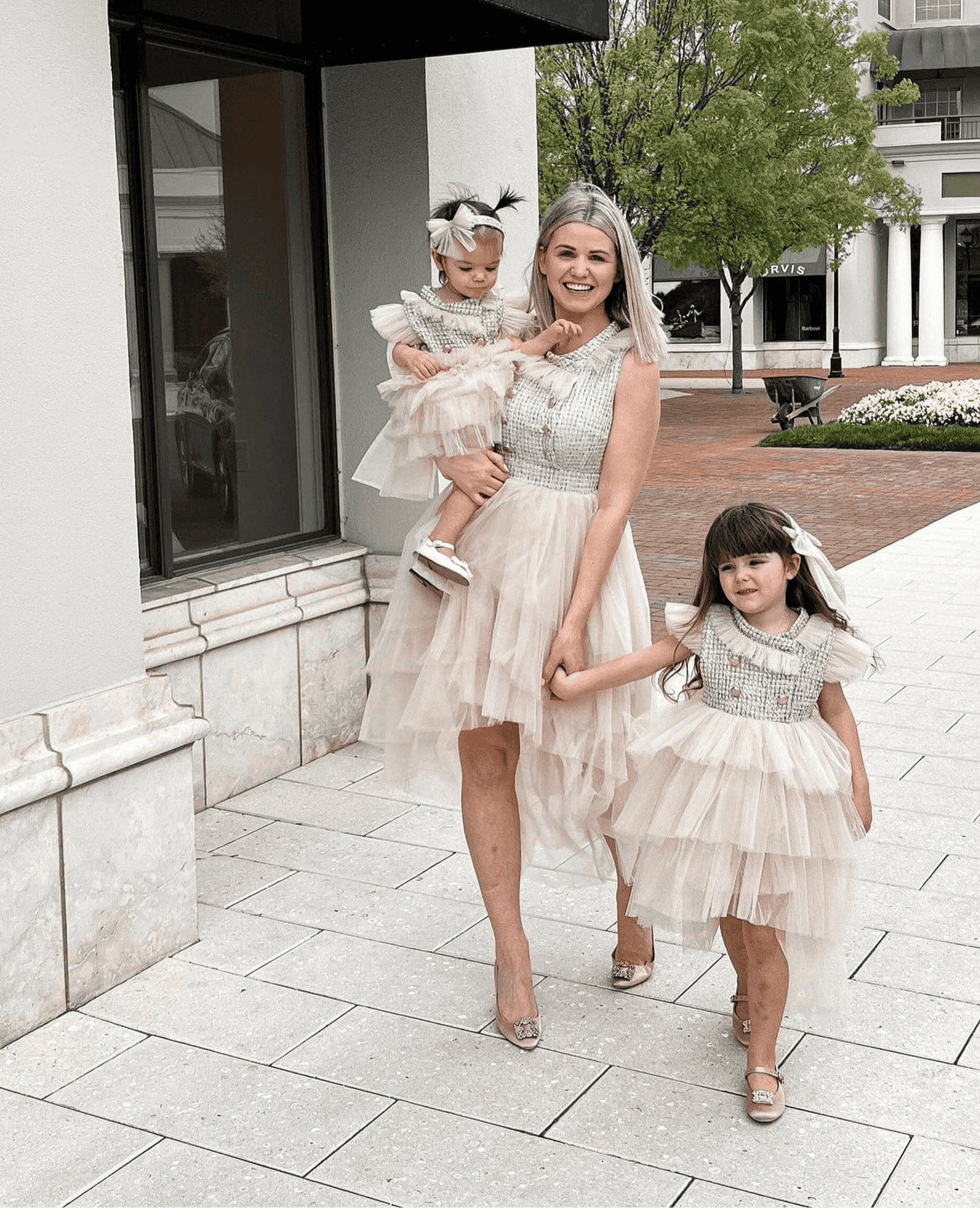 Women | Fira Tweed Mom Dress | Beige