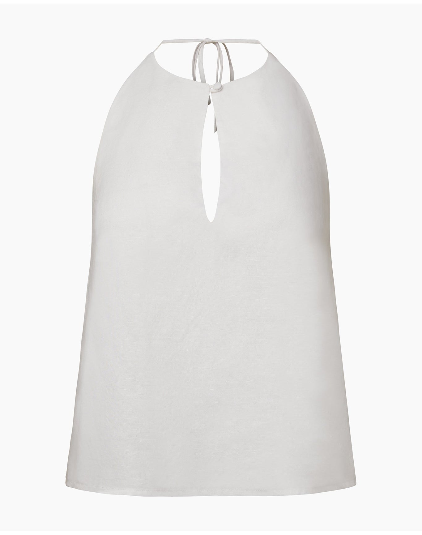 Women | Keyhole Halter Top | White