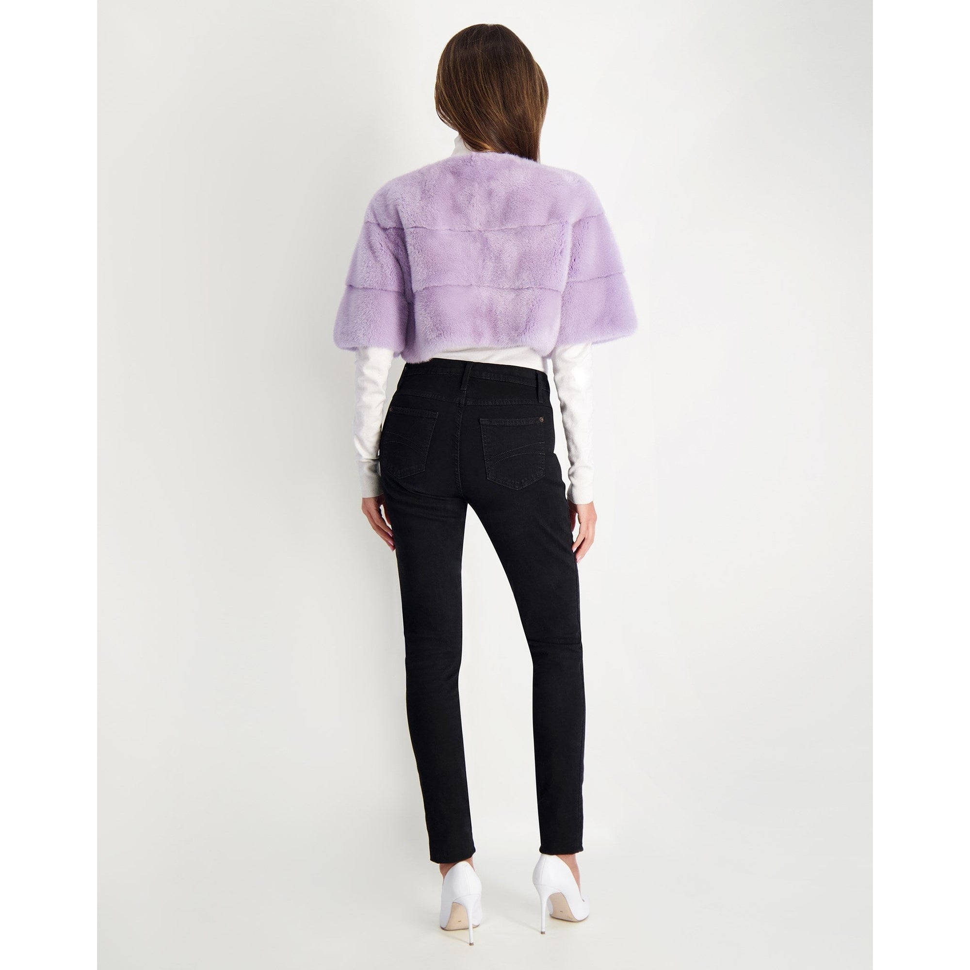 Women | Mink Bolero | Violet