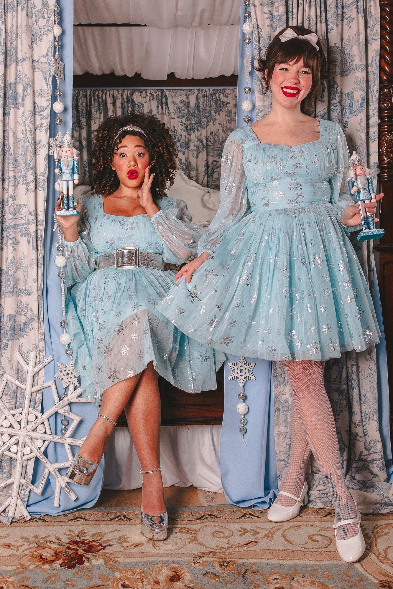 Women | Snowflake Dress | Blue