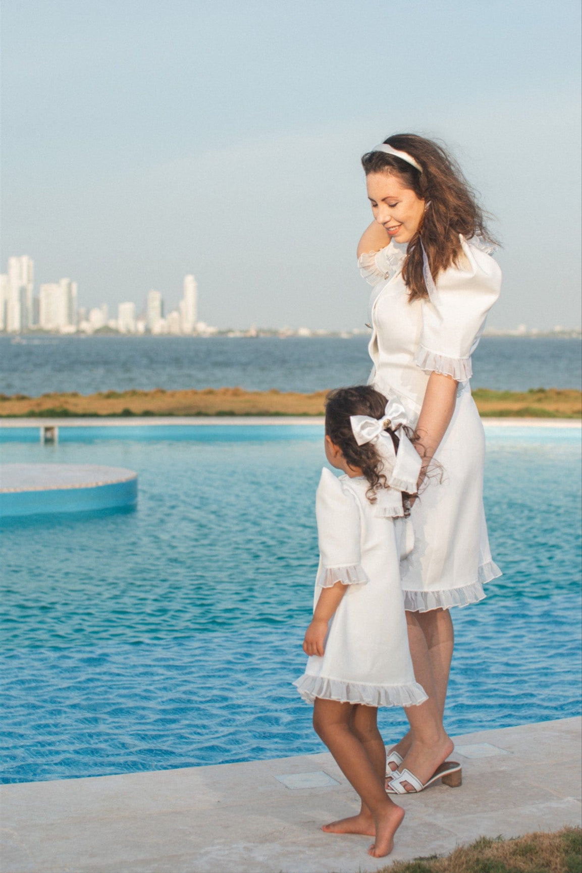 Women | Tuxedo Mom Dress | White
