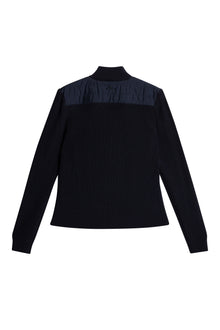 Women | Wren Knitted Hybrid Jacket | JL Navy