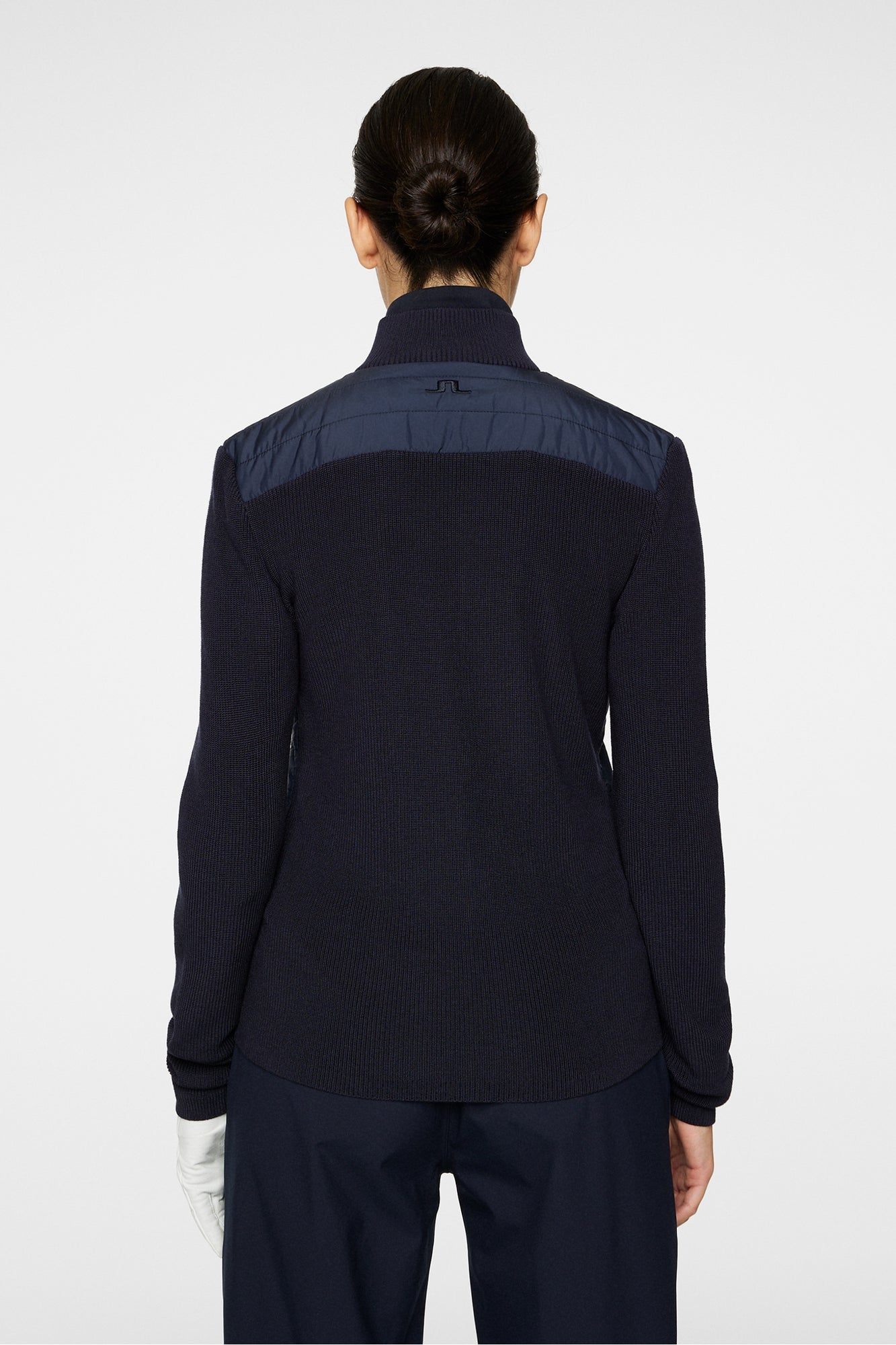 Women | Wren Knitted Hybrid Jacket | JL Navy