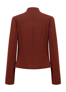 Wool Blazer | Wine Red