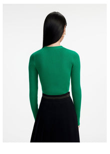 Wool Knitted Sweater | Green