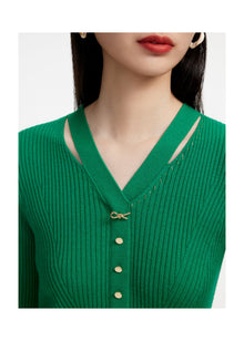 Wool Knitted Sweater | Green