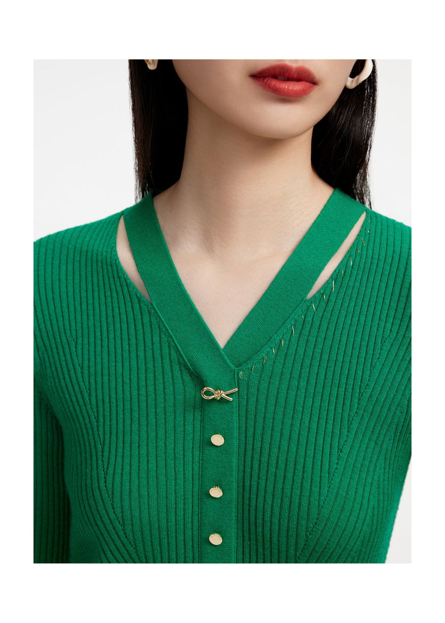 Wool Knitted Sweater | Green
