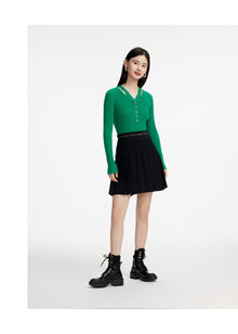 Wool Knitted Sweater | Green