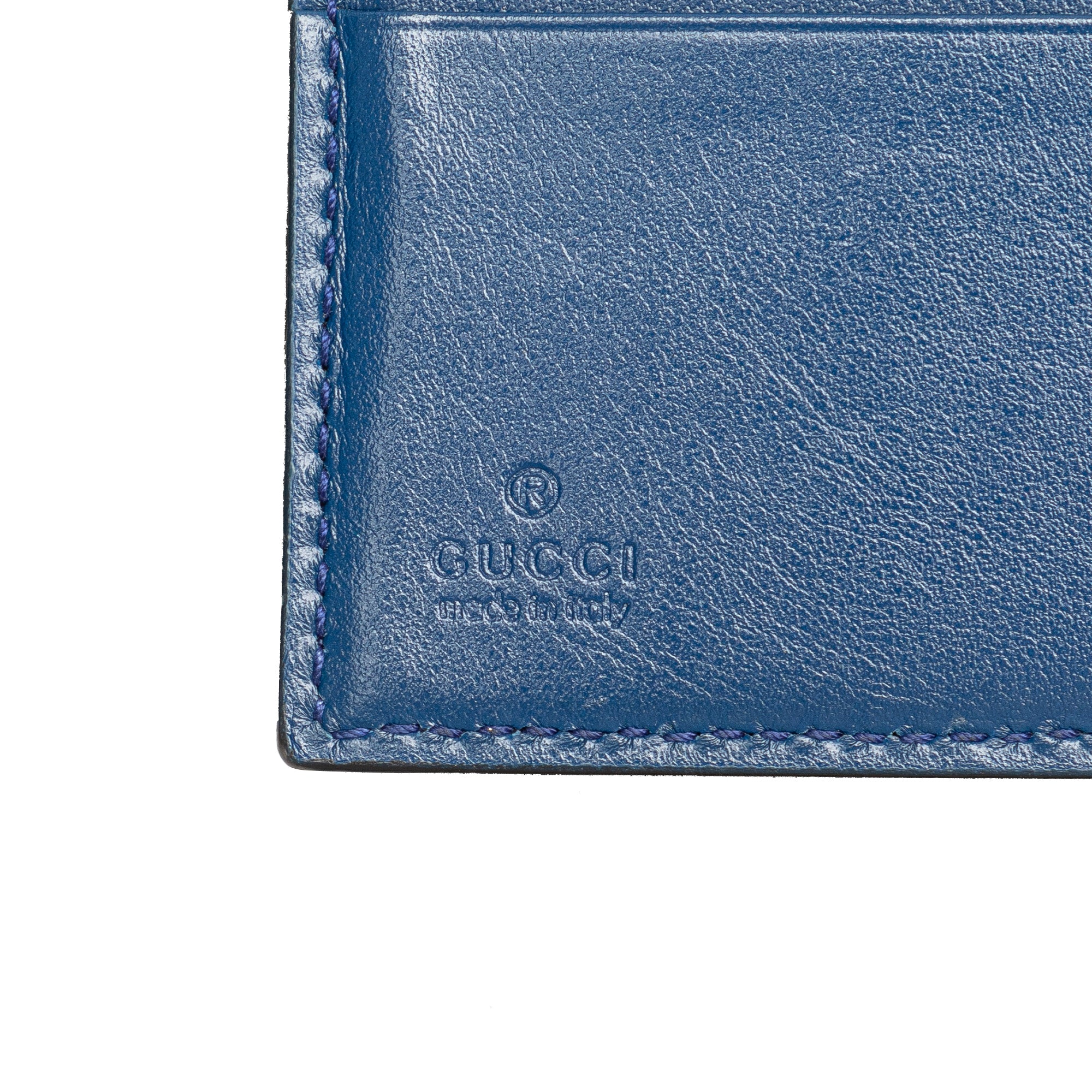 Gucci Pre-Owned GG Embossed Bifold Wallet | Women | Blue