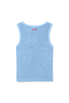 Women | Vintage Terry Fast Back V-Neck Tank | Periwinkle