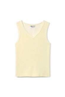 Women | Vintage Terry Fast Back V-Neck Tank | Sunwash