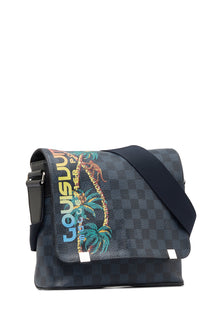 Louis Vuitton Pre-Owned Damier Cobalt Jungle District Messenger PM | Women | Black x Multi